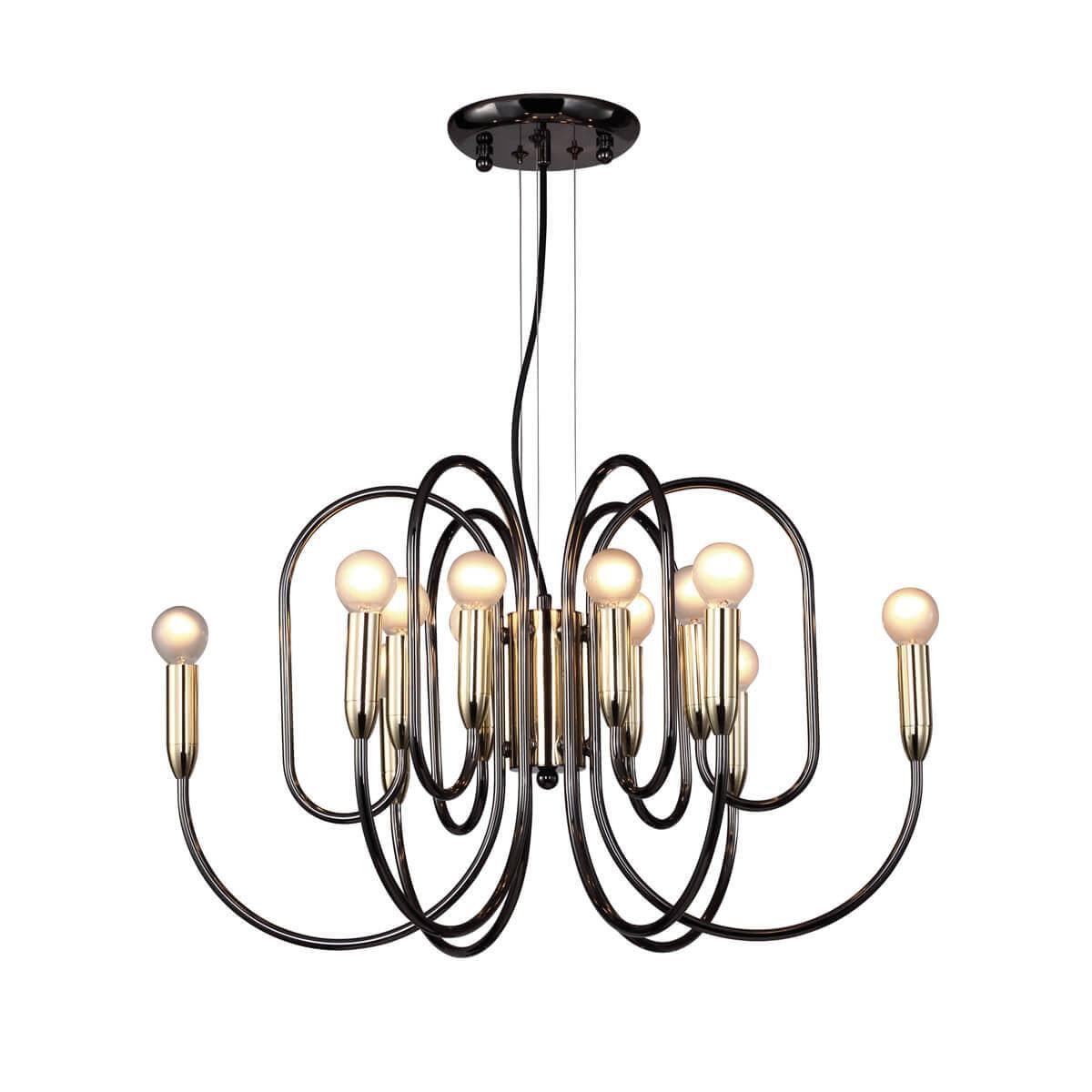Favourite Drolling Черная люстра 12*E14*40W 1676-12P — миниатюра 1