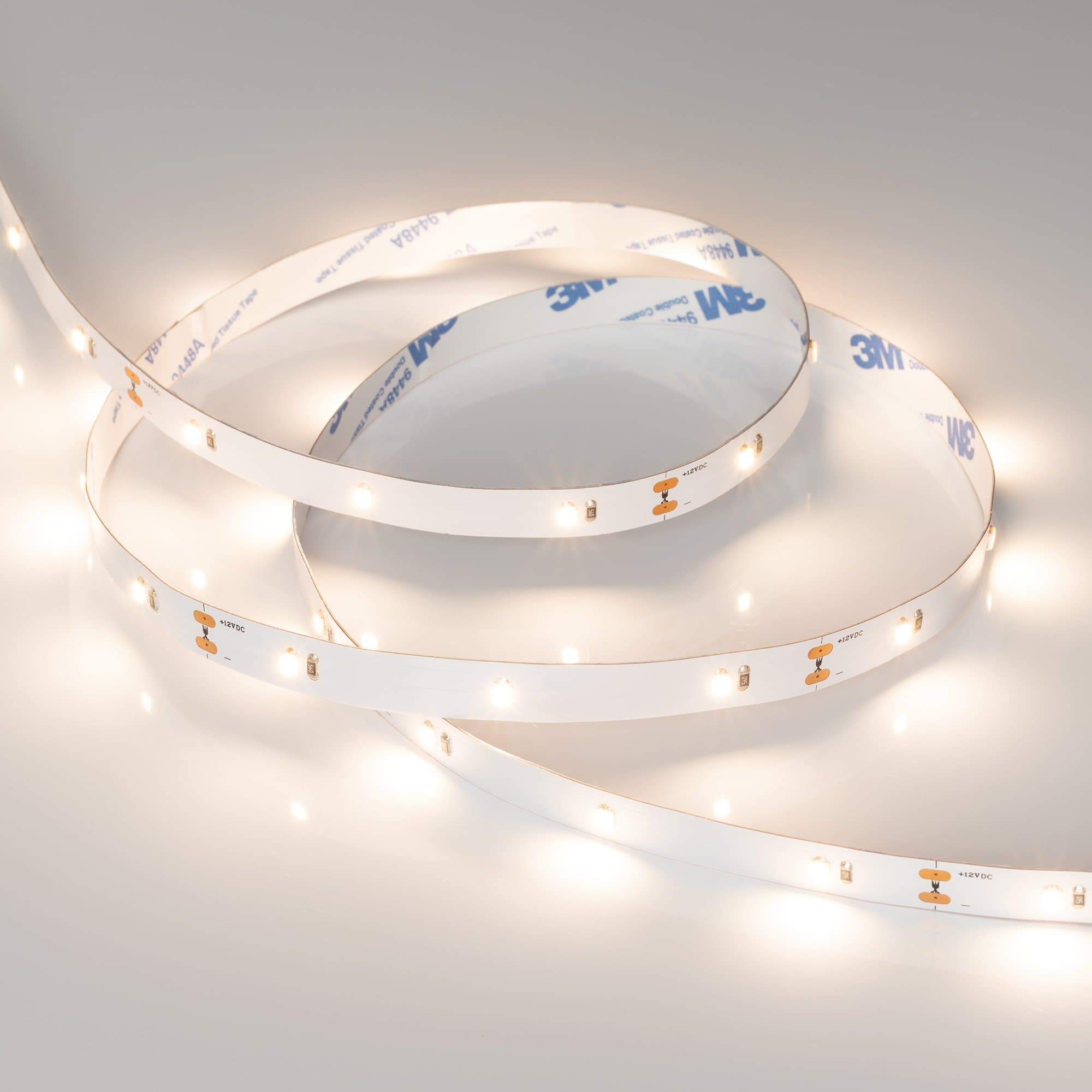 Arlight Светодиодная лента RT 6-5000 12V Warm 3000K (2835, 150 LED, PRO) (6 Вт/м, IP20) 019675 — миниатюра 3