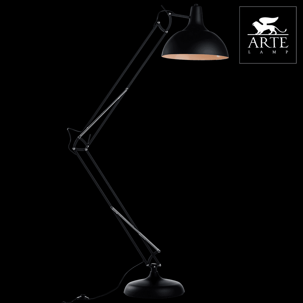 Arte Lamp Goliath Черный Торшер 1x60W 1xE27 A2487PN-1BK — миниатюра 2