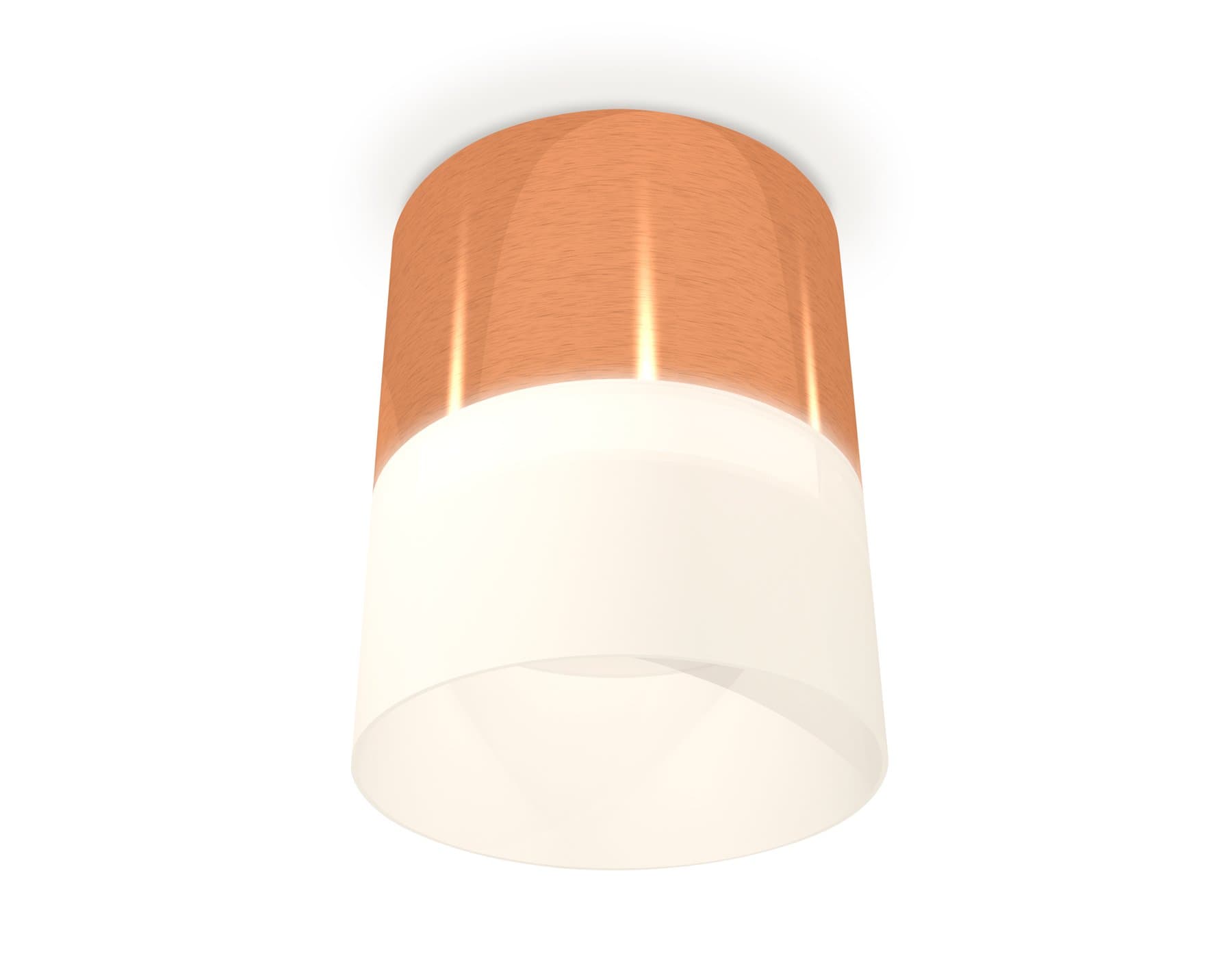 Ambrella Комплект накладного светильника с акрилом XS8122011 PPG/FR золото розовое полированное/белый матовый GX53 (C8122, N8402) — миниатюра 1
