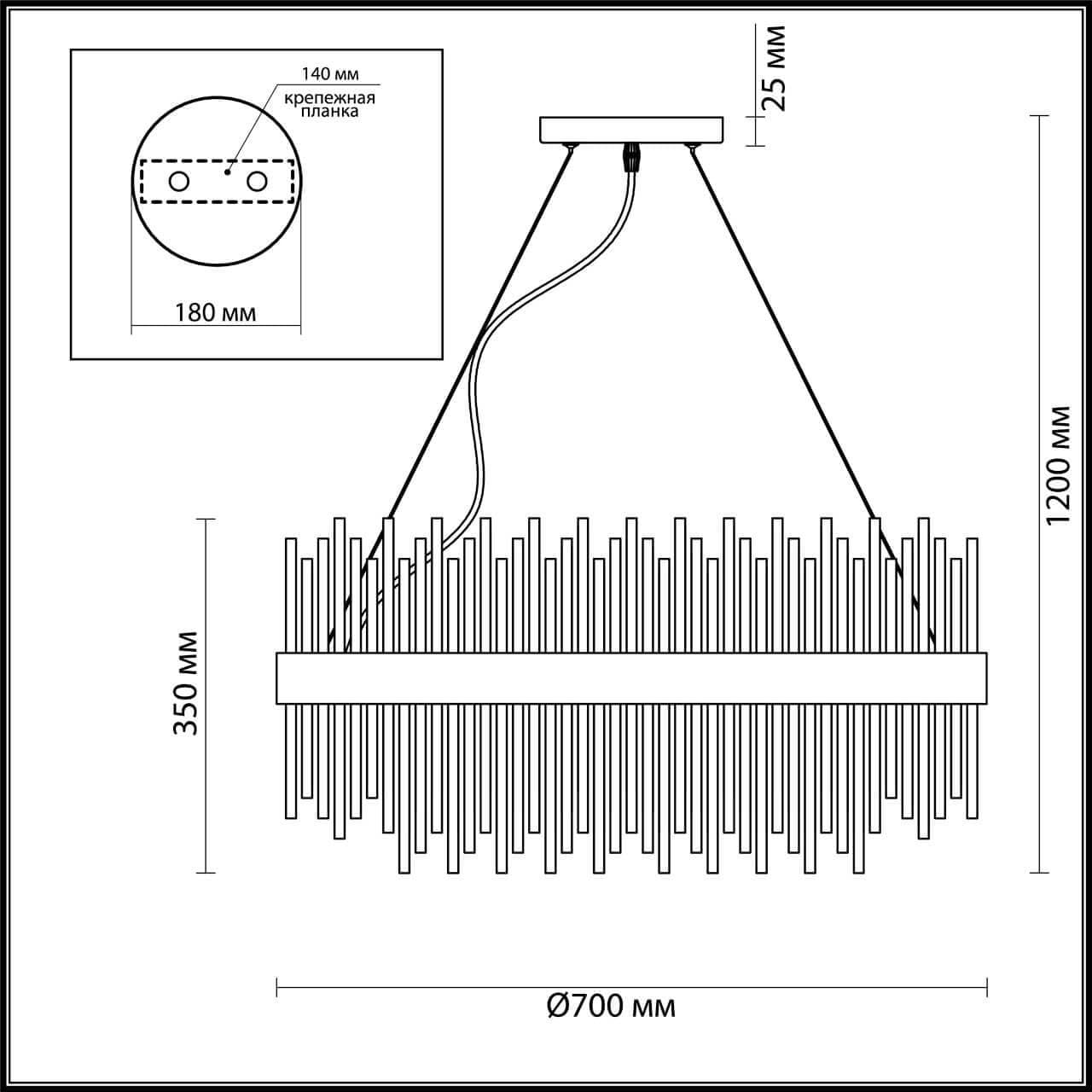 Odeon Light 4722/18 ODL20 426 бронзовый/стекло/прозрачный Люстра G9 18*40W 220V FOCCO — миниатюра 4