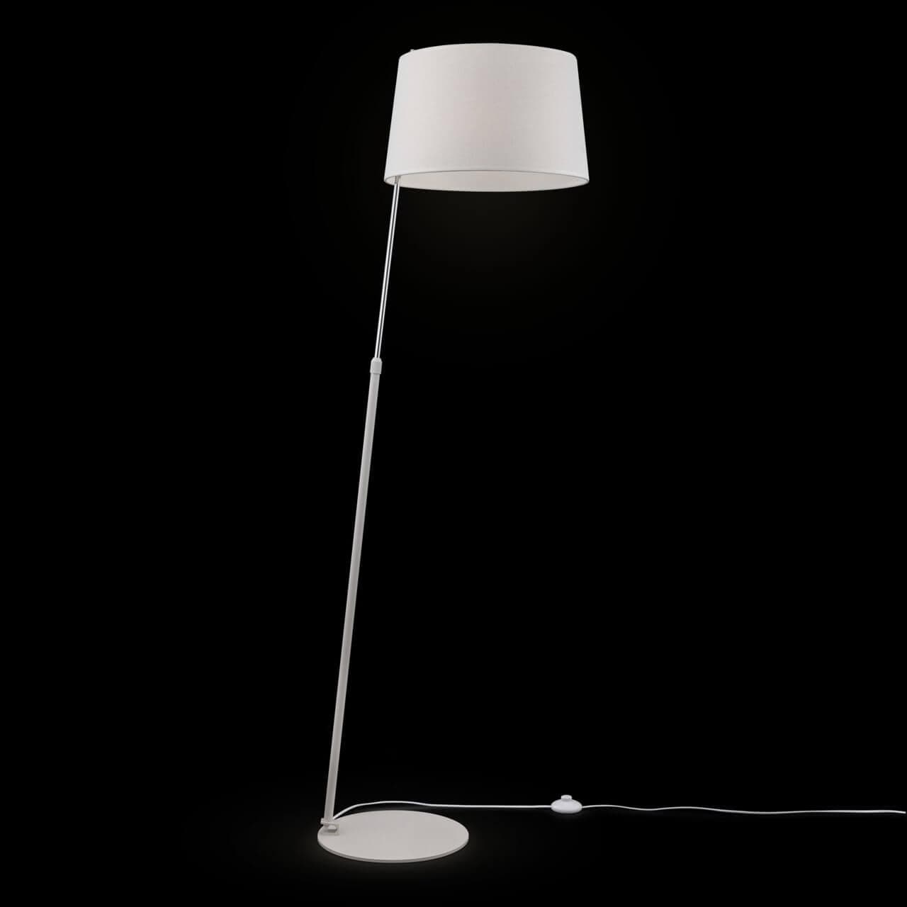 Maytoni Modern Bergamo Белый и Хром Торшер 1xE27 60W MOD613FL-01W — миниатюра 7