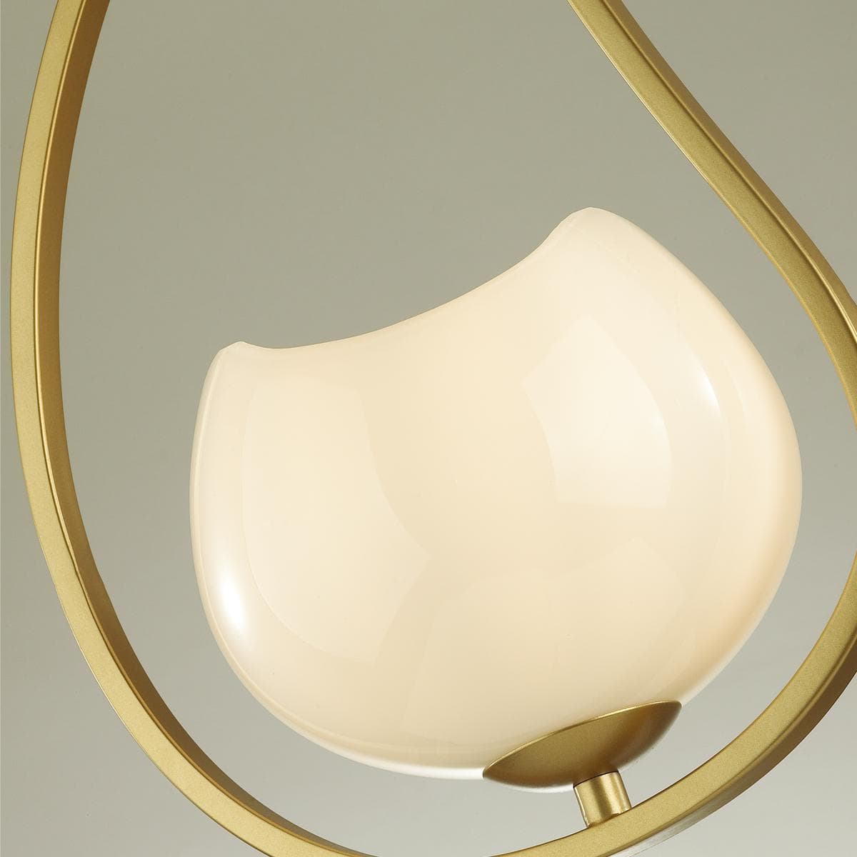 Odeon Light 4873/1 MODERN ODL_EX22 49 золотой/белый/стекло Подвес E14 1*40W WATERLILY — миниатюра 5