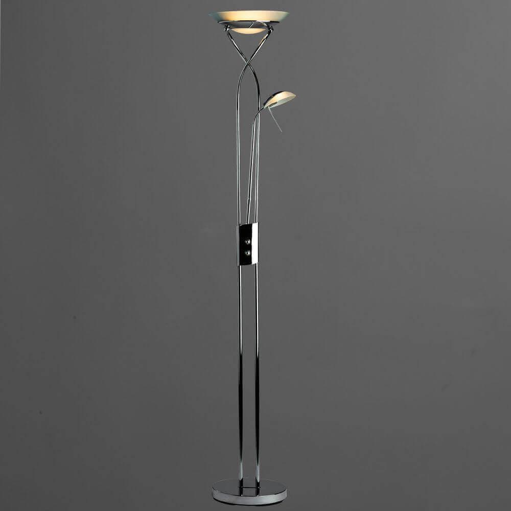 Arte Lamp Duetto Хром/Белый Торшер 1x230W, 1x33W 1xR7S-118mm, 1xG9 1x2300,1x330lm A4399PN-2CC — миниатюра 5