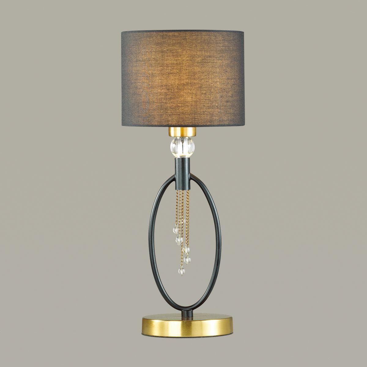 Lumion 4516/1T NEOCLASSI LN21 119 античная латунь, черный Настольная лампа E27 60W 220V SANTIAGO — миниатюра 4