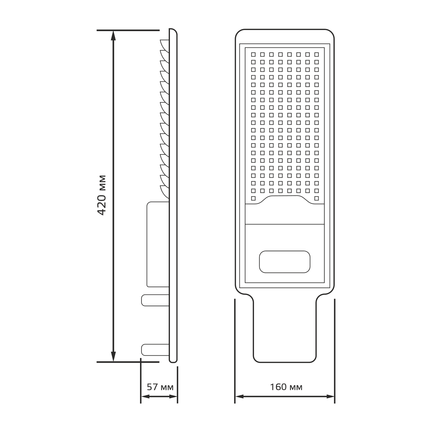 Gauss Светильник уличный Avenue 80W 8000lm 3000K 190-250V IP65 420*160*57мм черный КСС "Ш" LED 1/10 629534180 — миниатюра 2