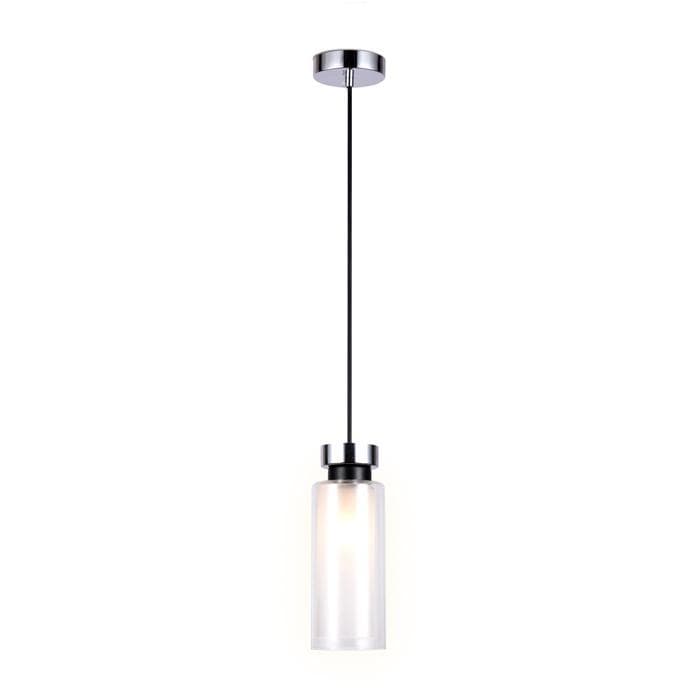 Ambrella Подвесной светильник со сменной лампой TR3570 CH/FR хром/матовый E14 max 40W D100*1050 — миниатюра 1