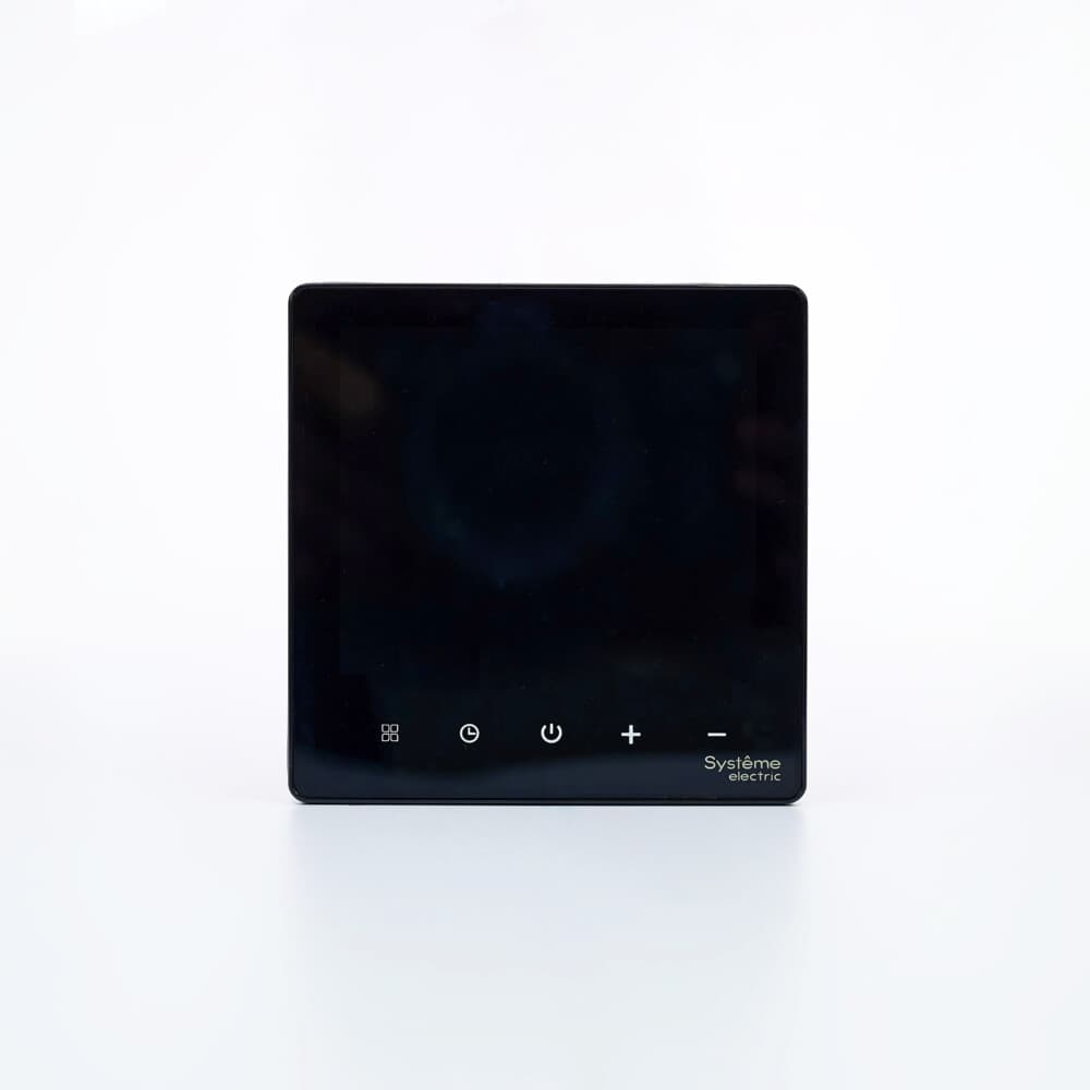 Systeme Electric ArtGallery Черный Термостат программируемый с Wi-Fi для электрического теплого пола, 16 А, моноблочный — миниатюра 5