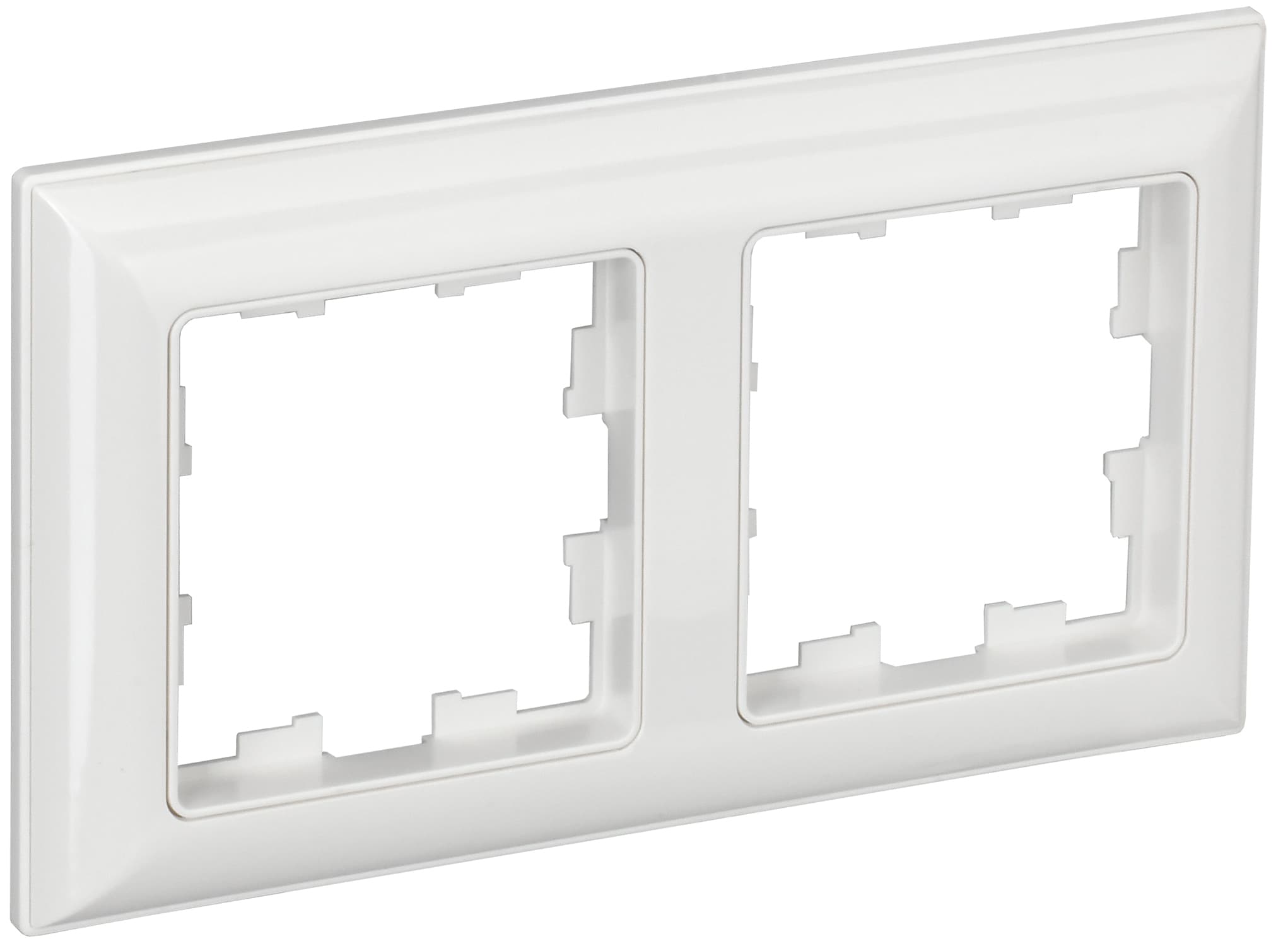 IEK BRITE DECOR Белый 3D-форма Рамка 2-м РУ-2-Бр