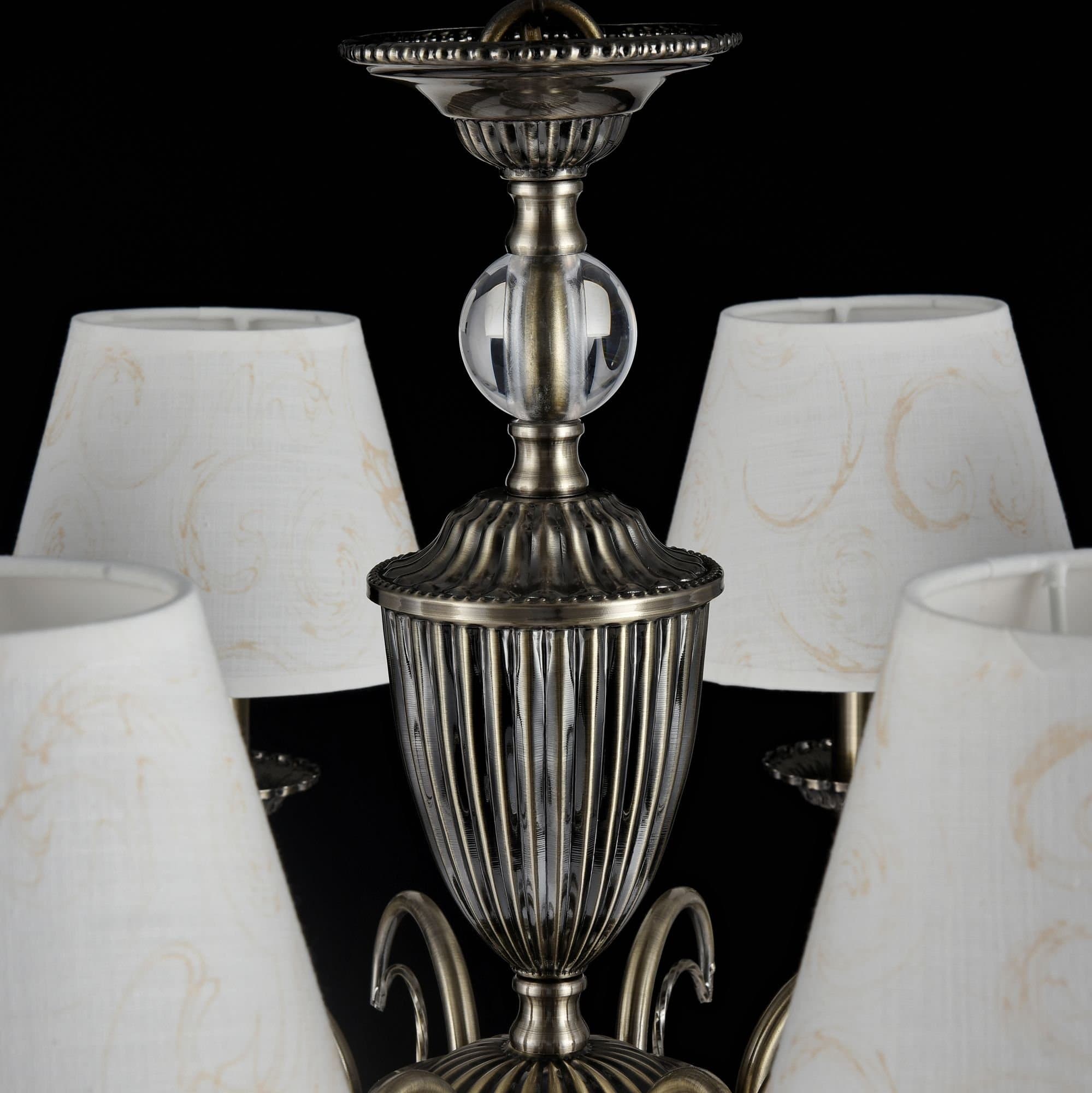 Freya Classic Brossard Бронза Люстра E14 40W FR2904-PL-08-BZ — миниатюра 5