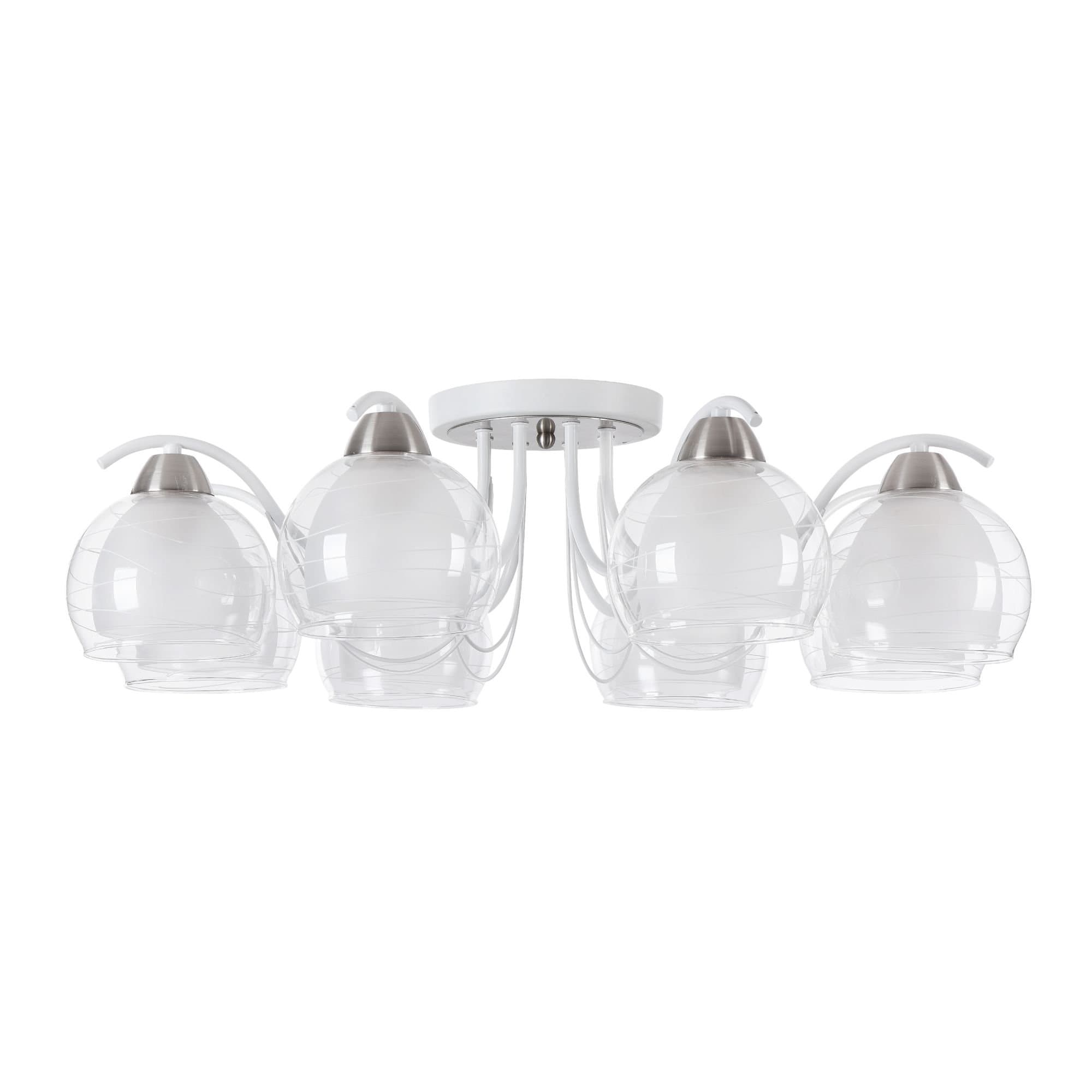 Freya Modern Nikki Белый Потолочный светильник E14 60W FR5052-CL-08-W — миниатюра 6