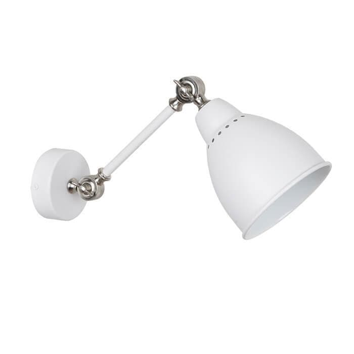 Odeon Light 3372/1W ODL17 116 белый/никель Бра E27 40W 220V CRUZ