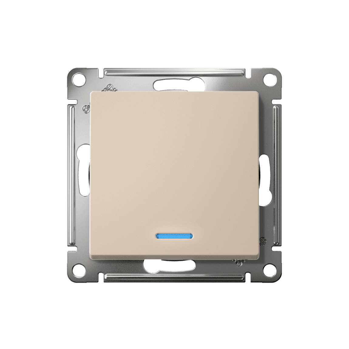 Systeme Electric AtlasDesign Песочный Выключатель 1-клавишный с подсвет., сх.1а, 10АХ, мех.,быстрозажим. клем. — миниатюра 4
