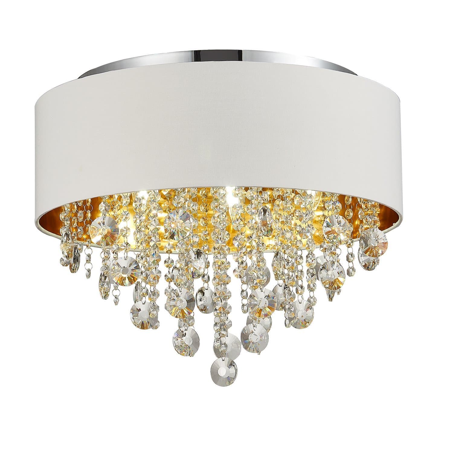 ST Luce SL1350.502.06 Светильник потолочный Хром/Белый, Золотой, Прозрачный E14 6*40W — миниатюра 1
