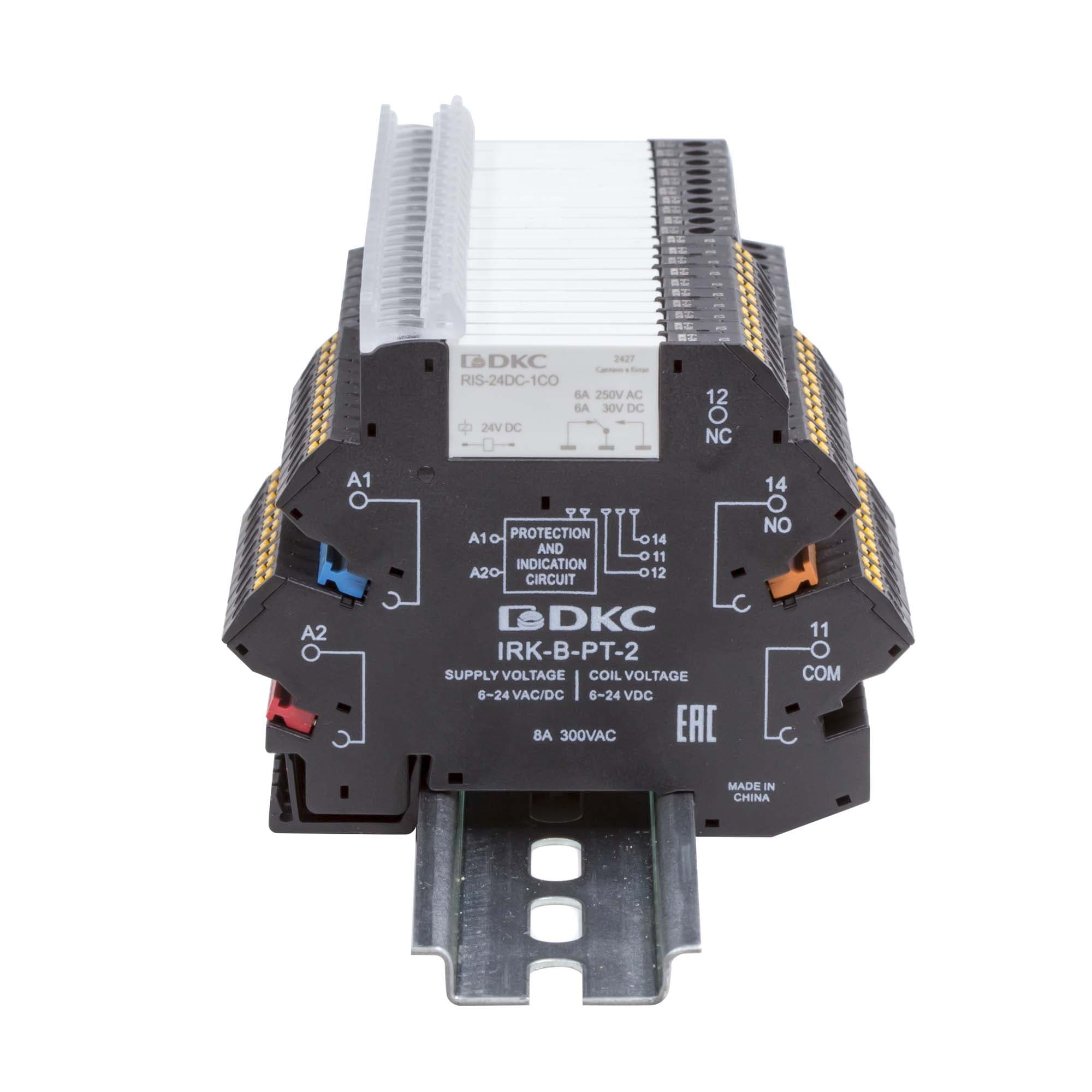 DKC Реле интерфейсное, 1CO, ком. ток 6А, AgSnO2, напряжение 110V AC/DC, push-in клеммы. — миниатюра 4
