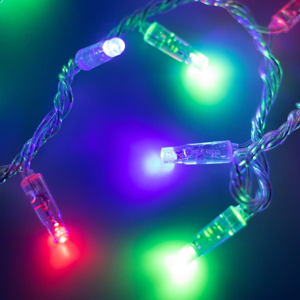 Arlight Светодиодная гирлянда ARD-STRING-CLASSIC-10000-CLEAR-100LED-LIVE RGB (230V, 7W) (Ardecoled, IP65) 025793 — миниатюра 1