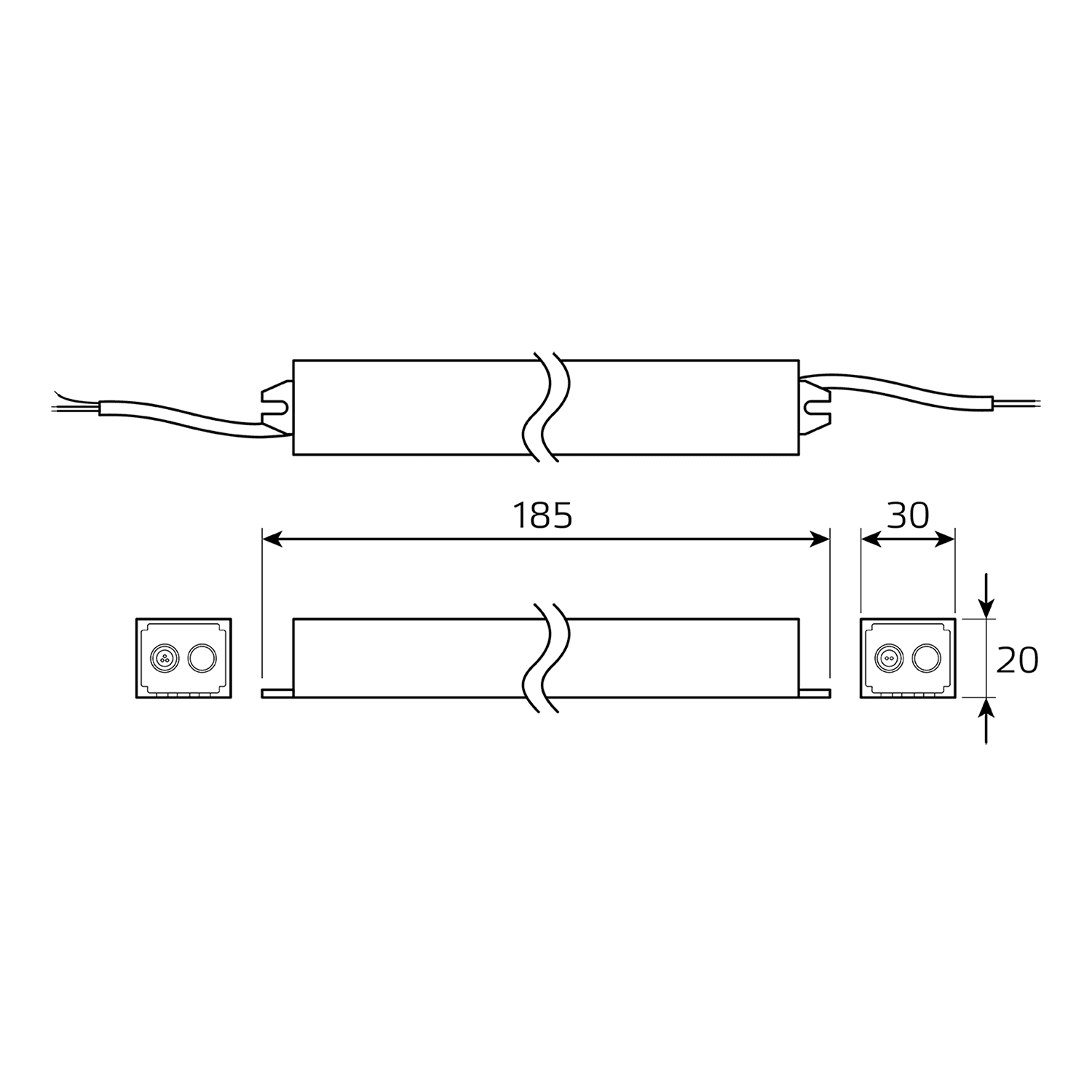 Gauss Блок питания Basic 12V 25W IP67 1/80 BT521 — миниатюра 2