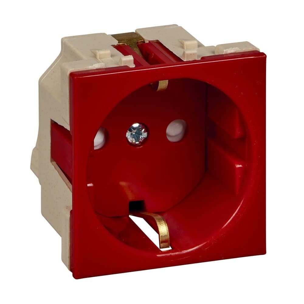 Systeme Electric Розетка "В45" С/У С ЗК для каб. кан. (250В, 16А, защ.ш)