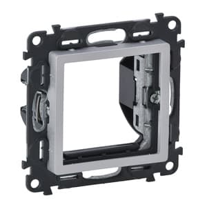 Legrand Valena LIFE Алюм Адаптер для механизмов Mosaic 2-модульных 752344 — миниатюра 2
