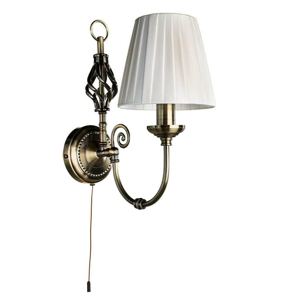 Arte Lamp Zanzibar Бронза/Белый Бра 40W E14 A8390AP-1AB — миниатюра 1
