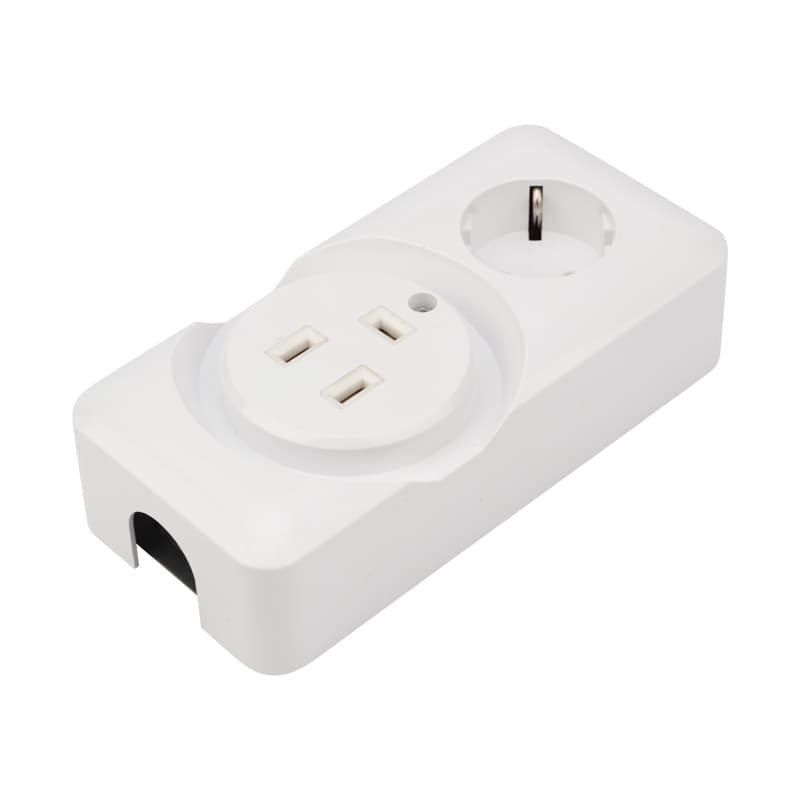 Розетка РШ/Евро двойная для электрической плиты 32 А/16 A, 250 В, 2Р+РЕ (ОУ) белая Rexant 11-8982