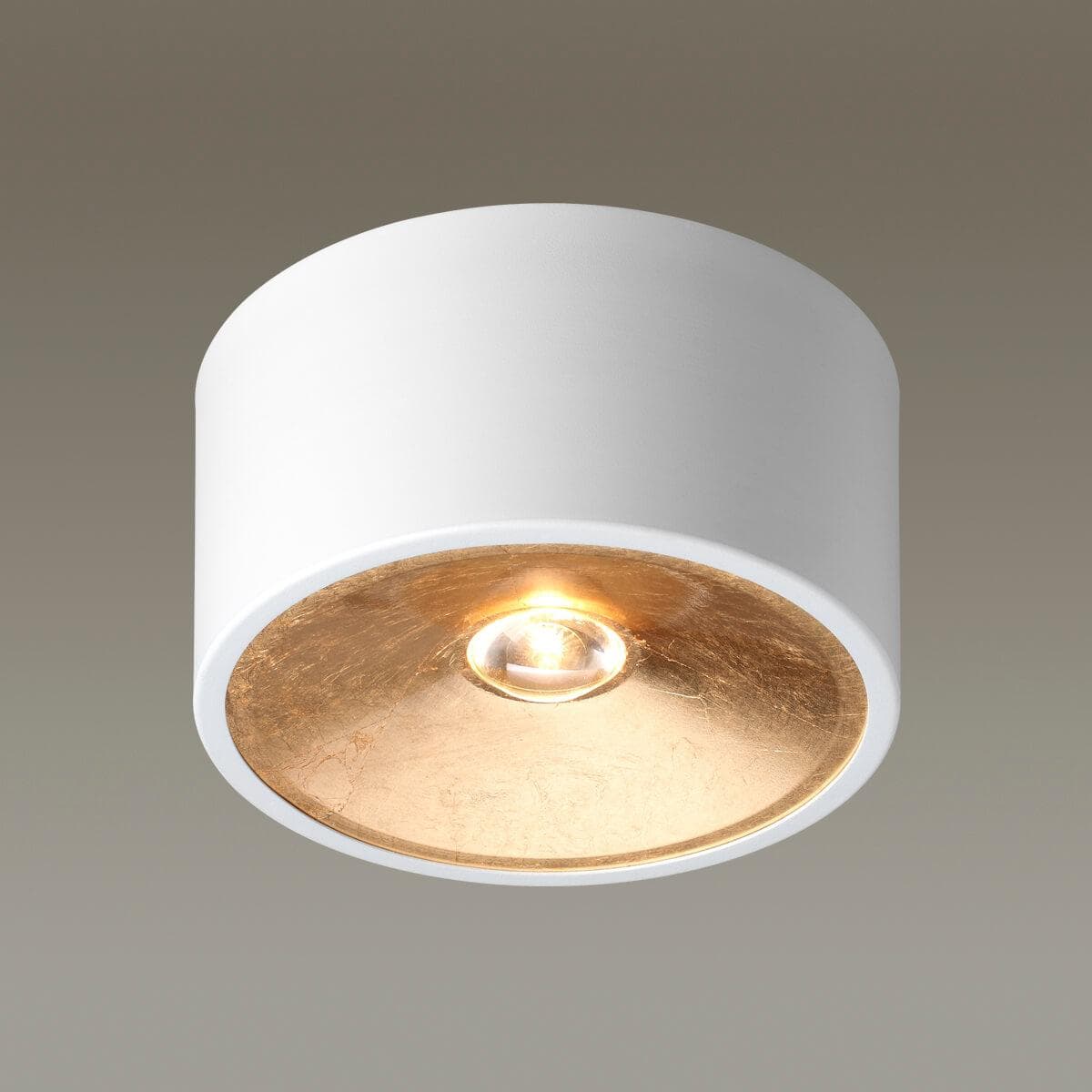 Odeon Light 3892/1C HIGHTECH ODL20 белый с золотом Потолочной накладной светильник GU10 1*50W 220V GLASGOW — миниатюра 2