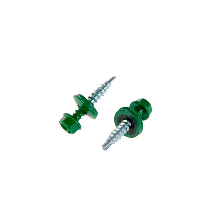Tech-Krep Саморез КР св. 4,8х35 RAL-6002 (зелёный) (250 шт) - ведро 103178