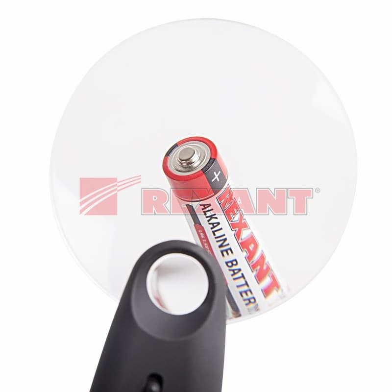 Лупа ручная 2х / 6х с подсветкой LED Rexant 12-0408 — миниатюра 2
