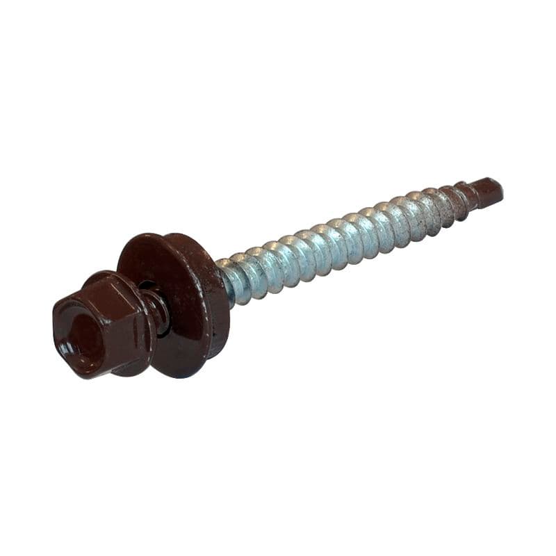 Tech-Krep Саморез КР св. 4,8х51 RAL-8017 (шокол. корич.) (200 шт) - ведро 103286