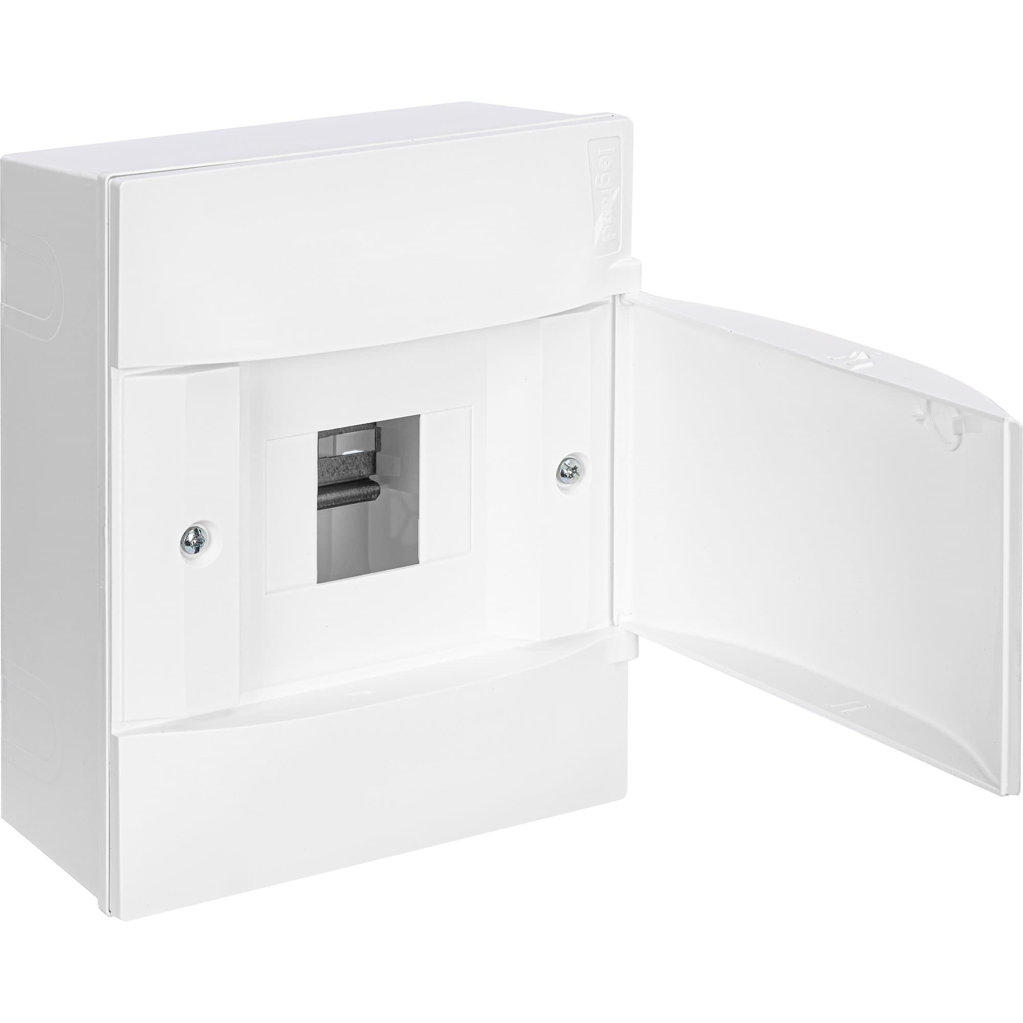 Legrand Practibox S Пластиковый щиток Навесной 1X4 Белая дверь 134604 — миниатюра 2