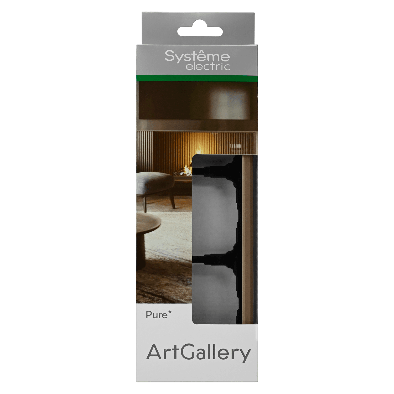 Systeme Electric ArtGallery Pure Органическое стекло Шампань Рамка 3-ая — миниатюра 4