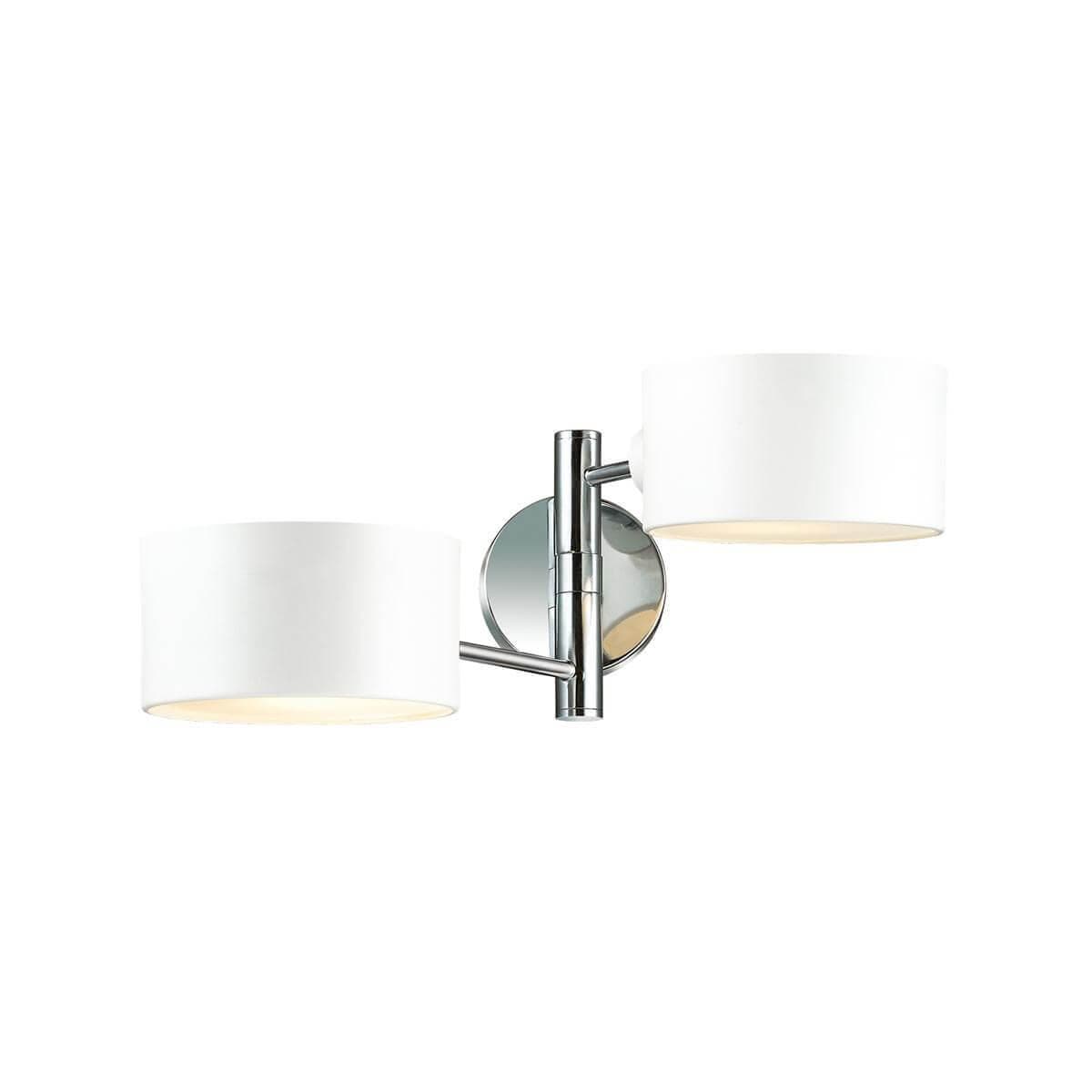 Lumion 3742/2W LN19 084 Бра E14 2*60W 220V ASHLEY белый, хром — миниатюра 1