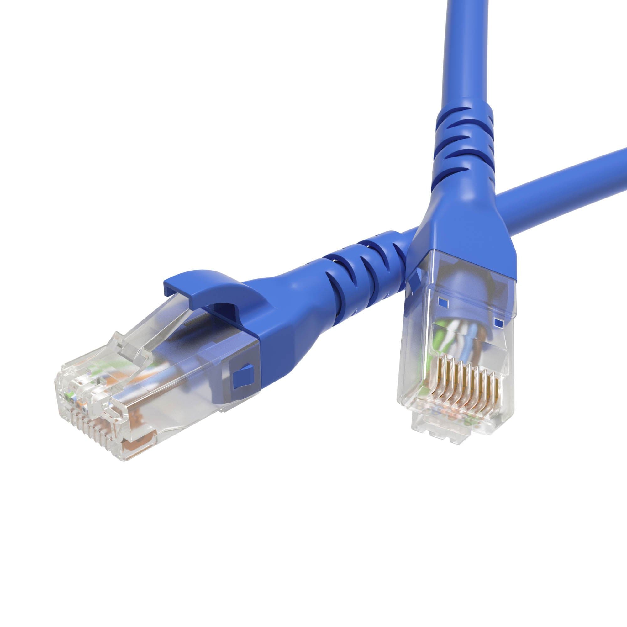 DKC Патч-корд неэкранированный CAT6 U/UTP 4х2, LSZH, синий, 10.0м