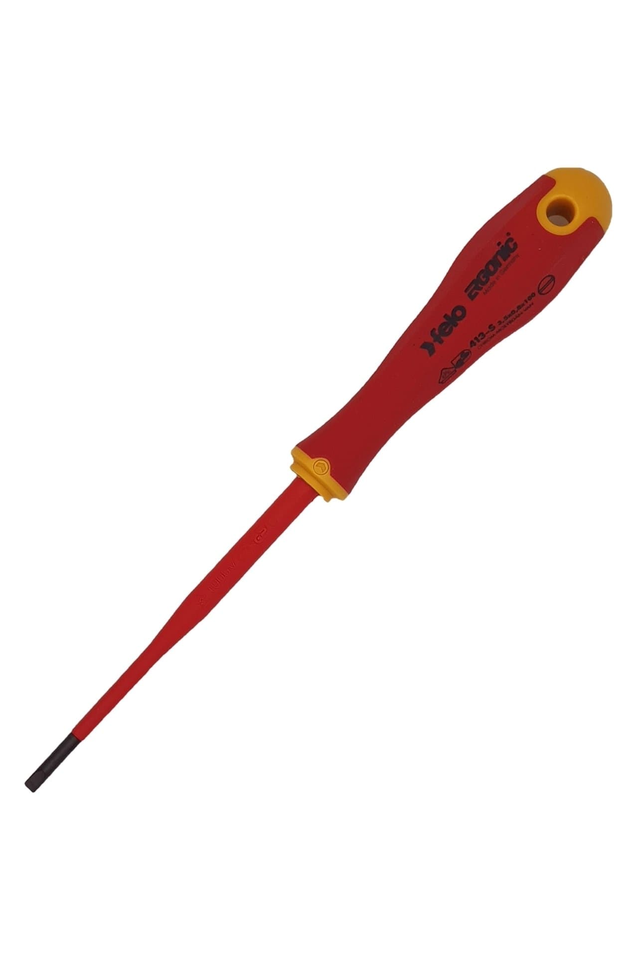 Felo Отвертка диэлектрическая SL 3,5х0,8 E-Slim Ergonic 41393890 — миниатюра 3