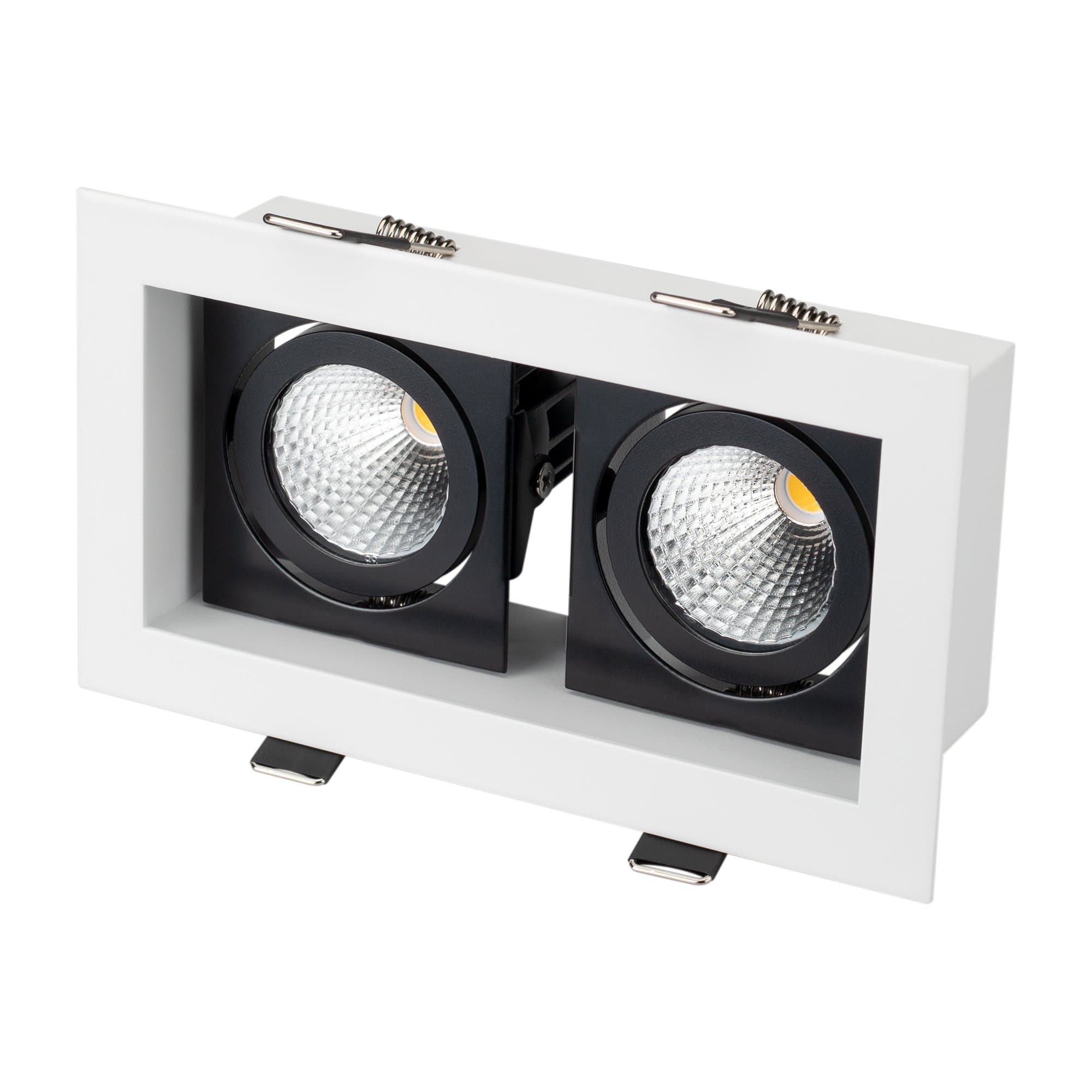 Arlight Светильник CL-KARDAN-S180x102-2x9W Warm (WH-BK, 38 deg) (IP20 Металл, 3 года) 024130 — миниатюра 1