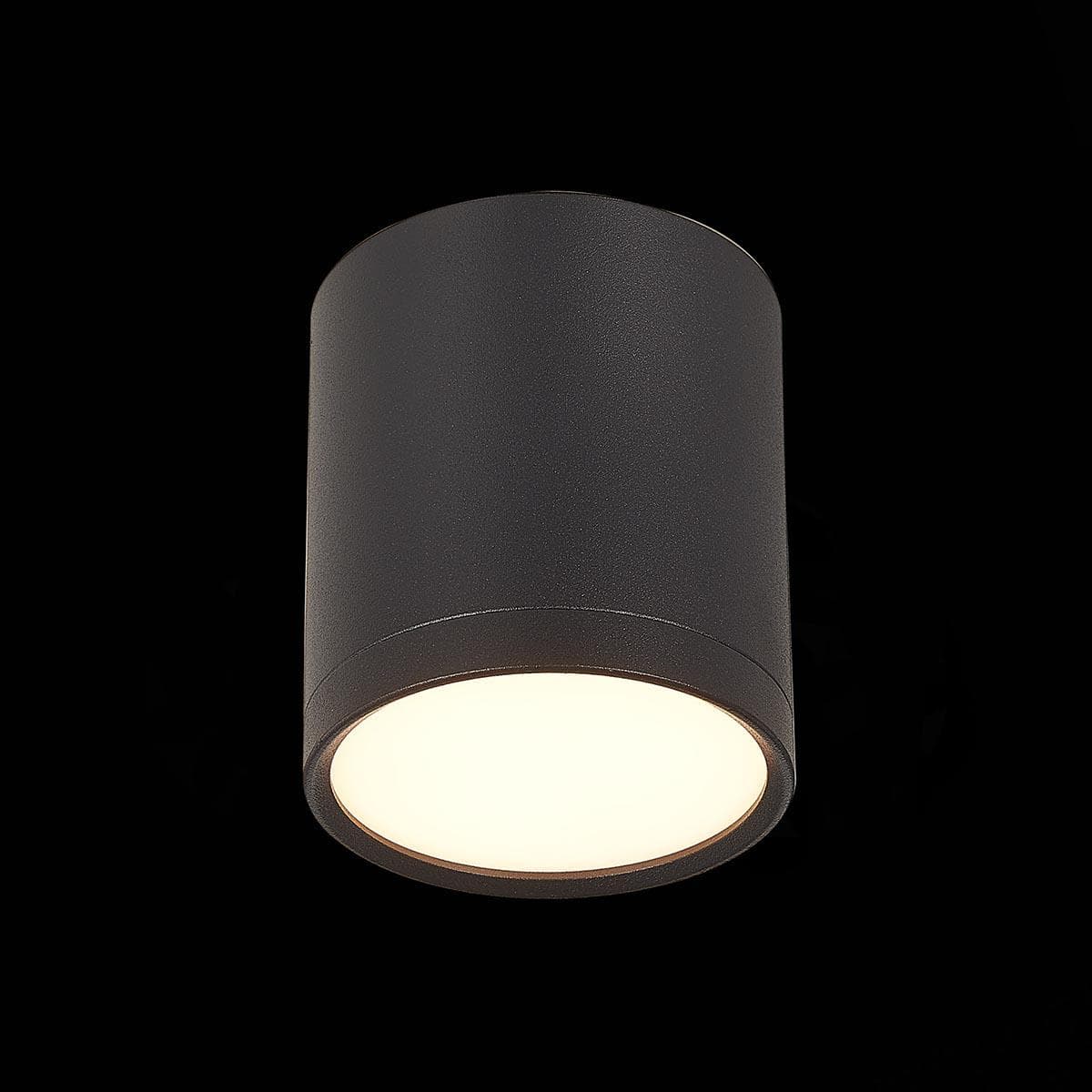ST Luce ST113.432.05 Светильник потолочный Черный LED 1*5W 3000K 390Lm Ra>80 120° IP20 D68xH75 170-240V — миниатюра 2