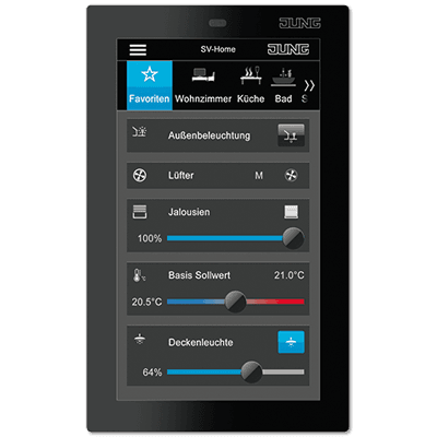 JUNG Smart Control 5, чёрный SC5SW