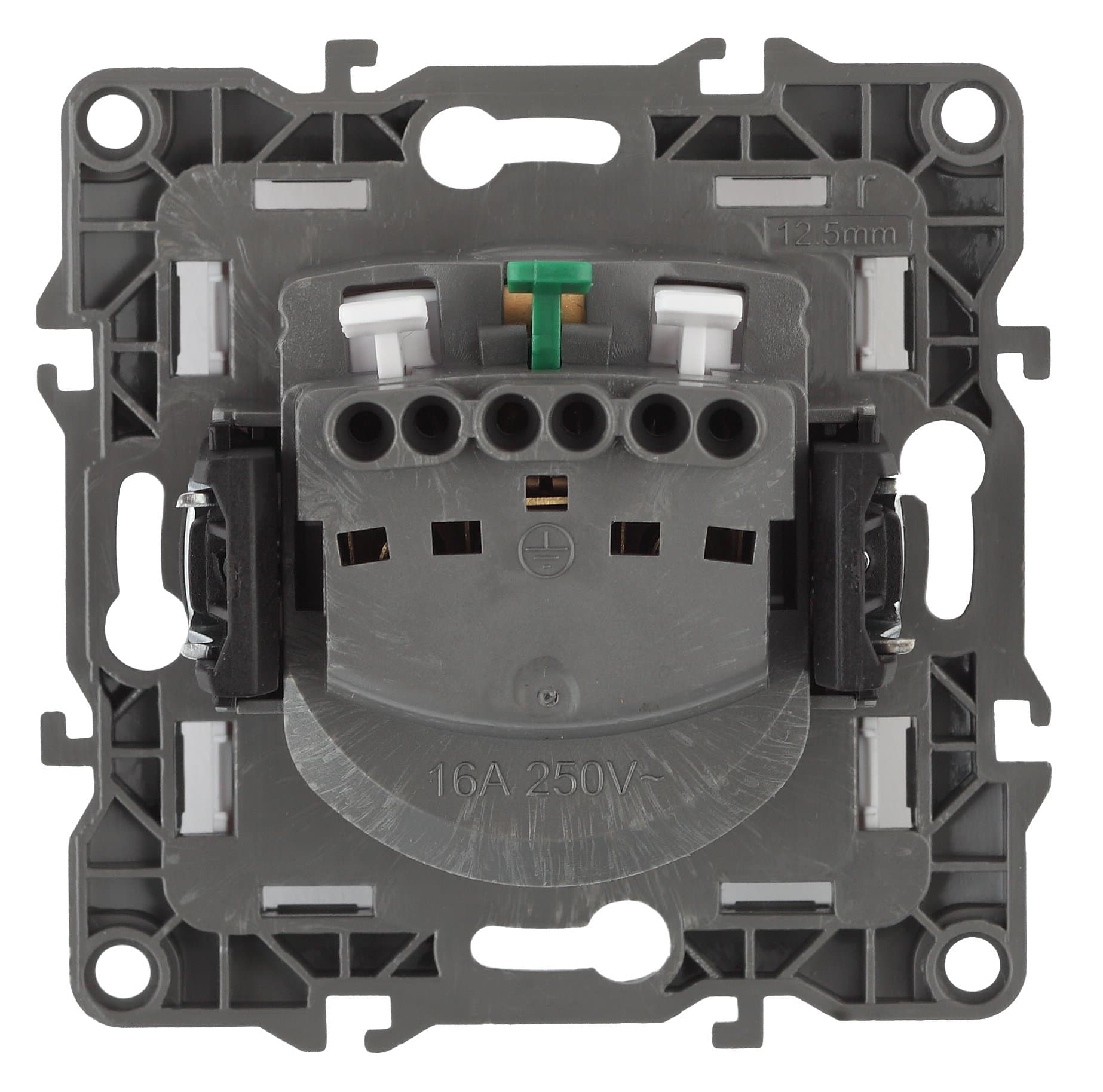 ЭРА 12-2102-01 Розетка 2P+E Schuko со шторками, 16A-250В, IP20, 12, Белый