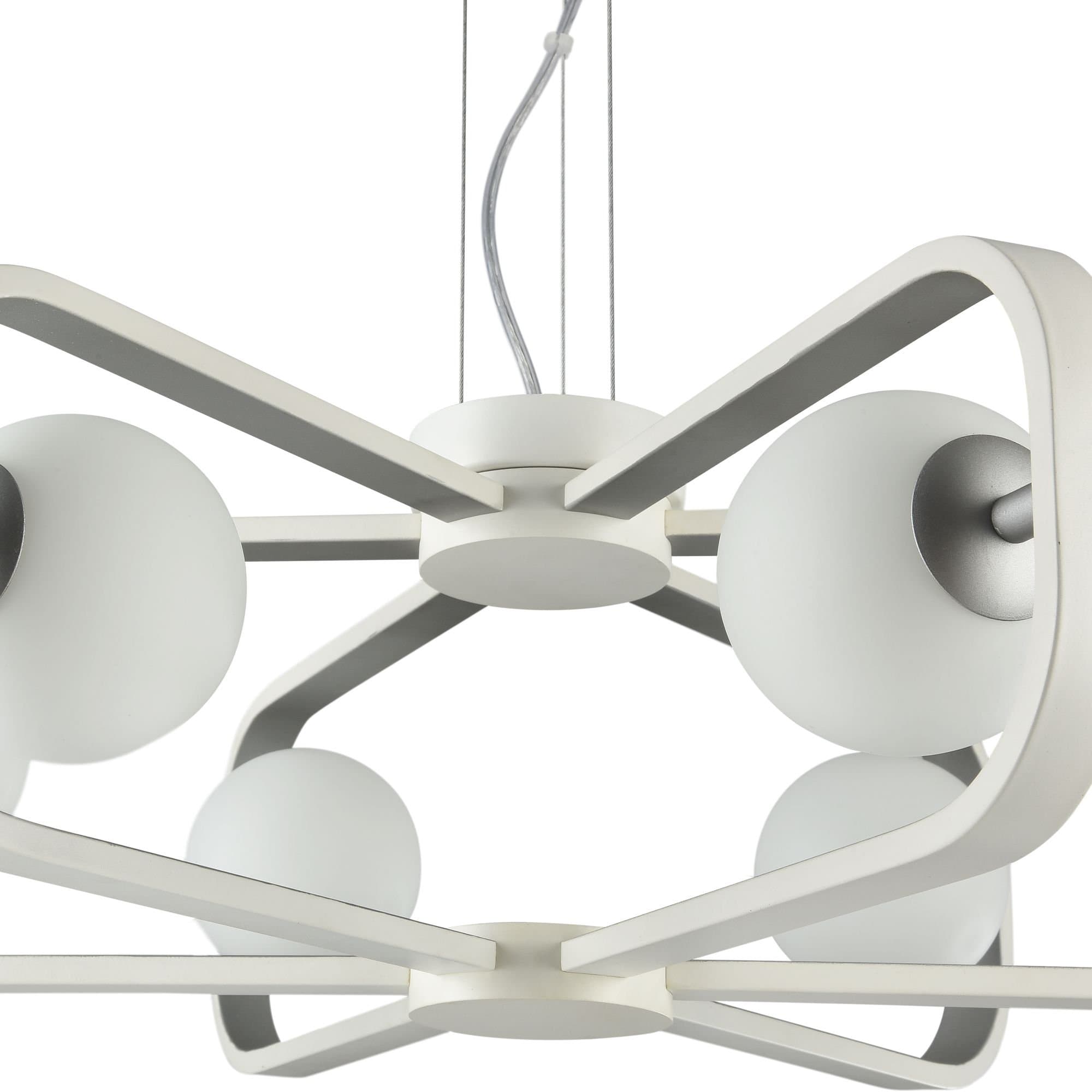 Maytoni Modern Avola Белый с Серебром Подвес 6xG9 40W MOD431-PL-06-WS — миниатюра 8
