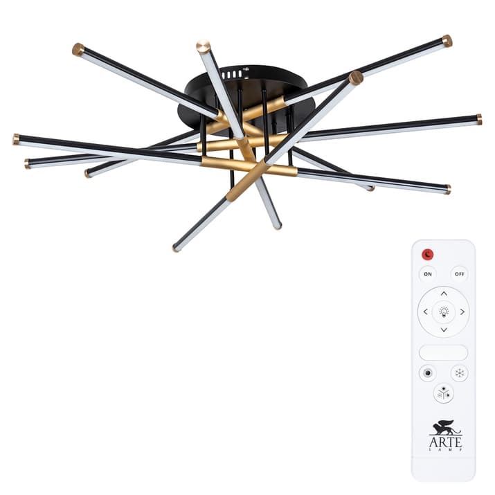 Arte Lamp A2199PL-6BK Светильник потолочный