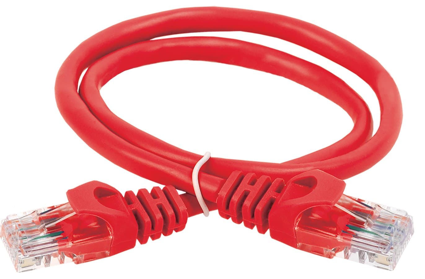 IEK ITK Коммутационный шнур категория 6 UTP LSZH 10м красный PC04-C6UL-10M