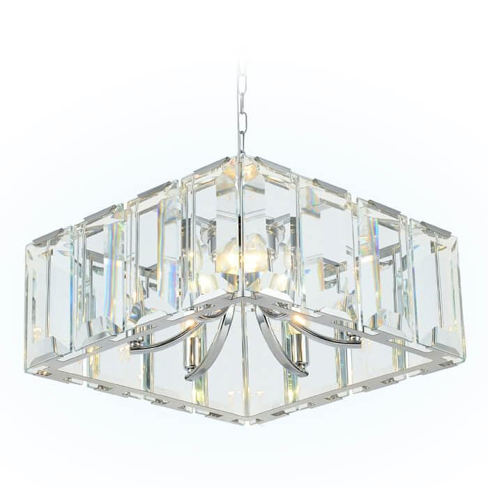 Ambrella Подвесная люстра с хрусталем TR5148 CH/CL хром/прозрачный E14/6 max 40W 500*500*1000 — миниатюра 3