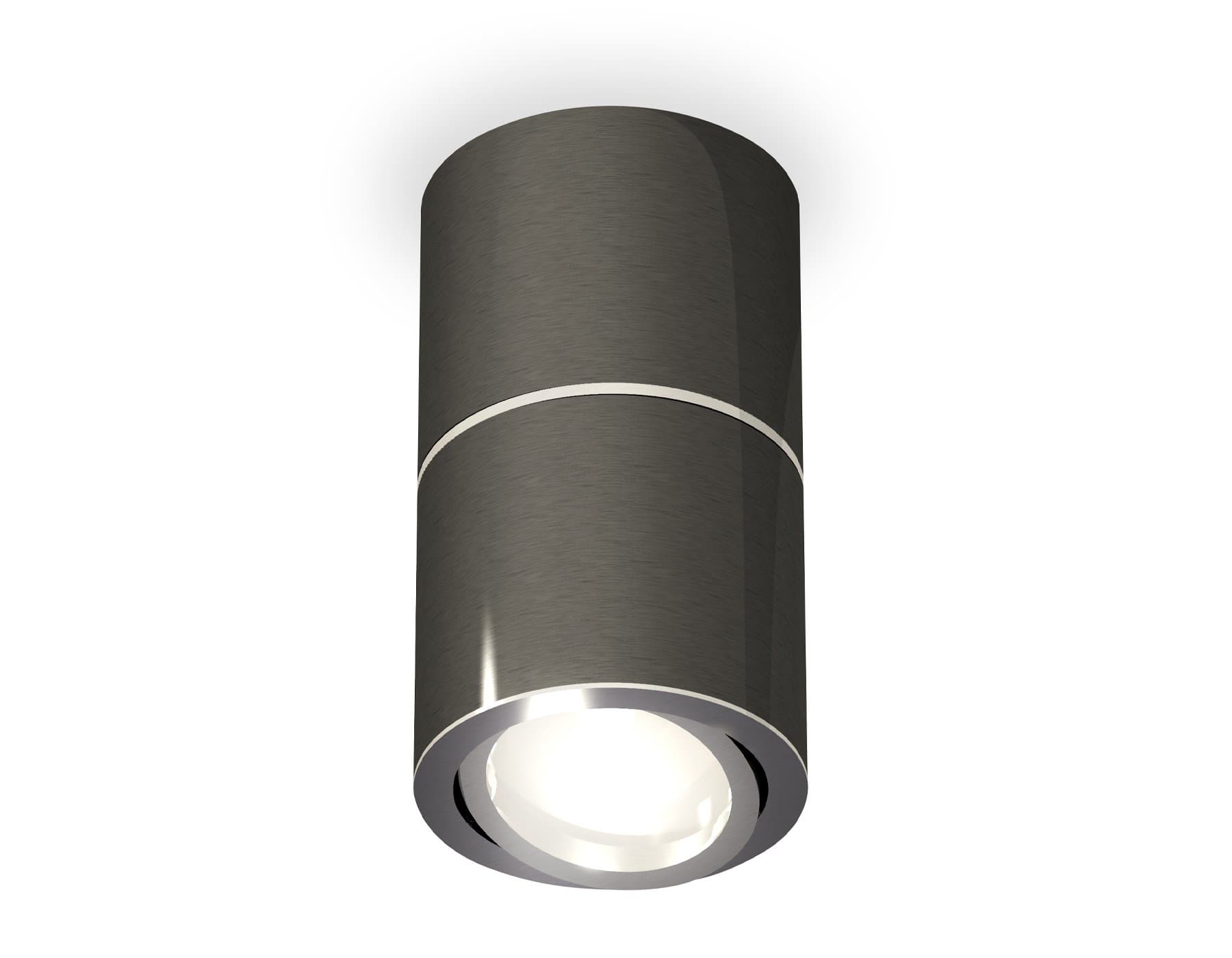 Ambrella Комплект накладного светильника XS7403040 DCH/PSL черный хром/серебро полированное MR16 GU5.3 (C7403, A2070, C7403, N7003)