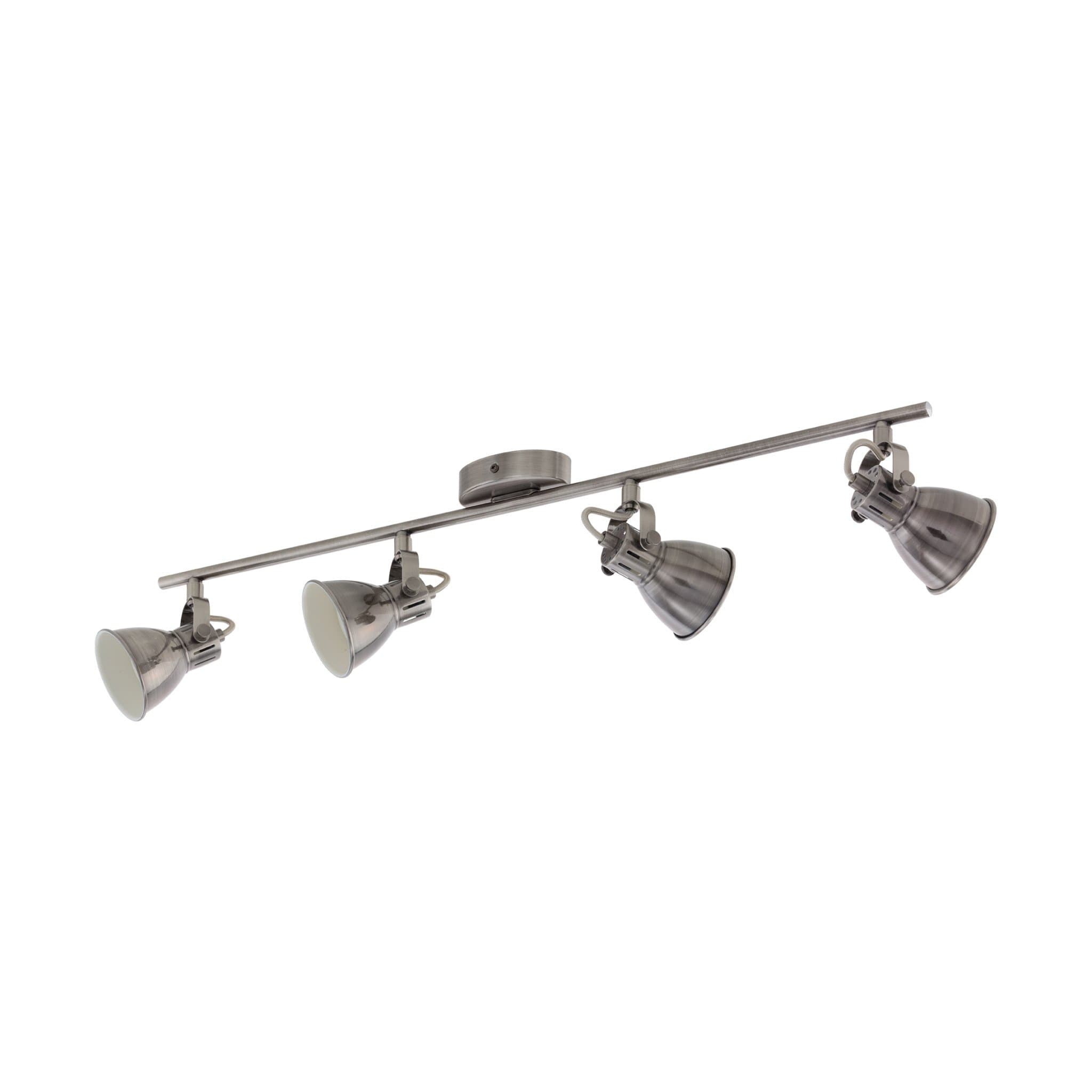 Eglo 96555 Светодиодный спот SERAS, 4x3,3W(GU10), L770, сталь, состарен. никель, кремовый
