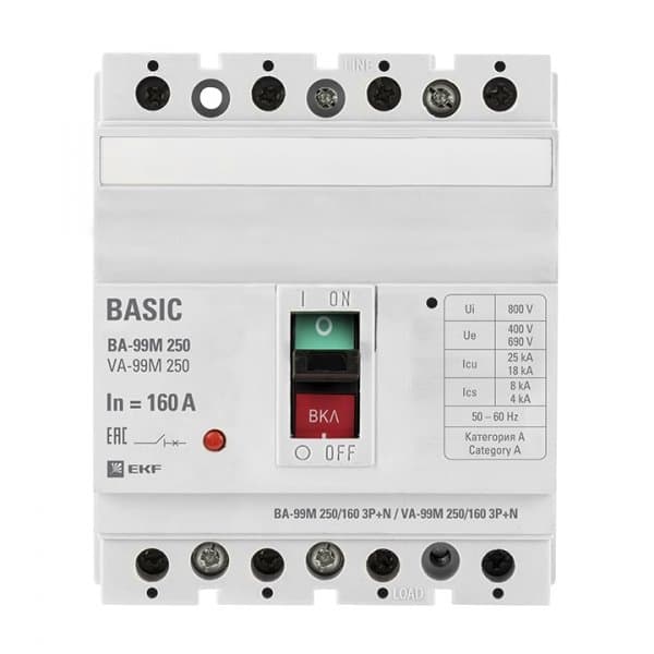 EKF PROxima Автоматический выключатель ВА-99М 250/160А 3P+N 35кА