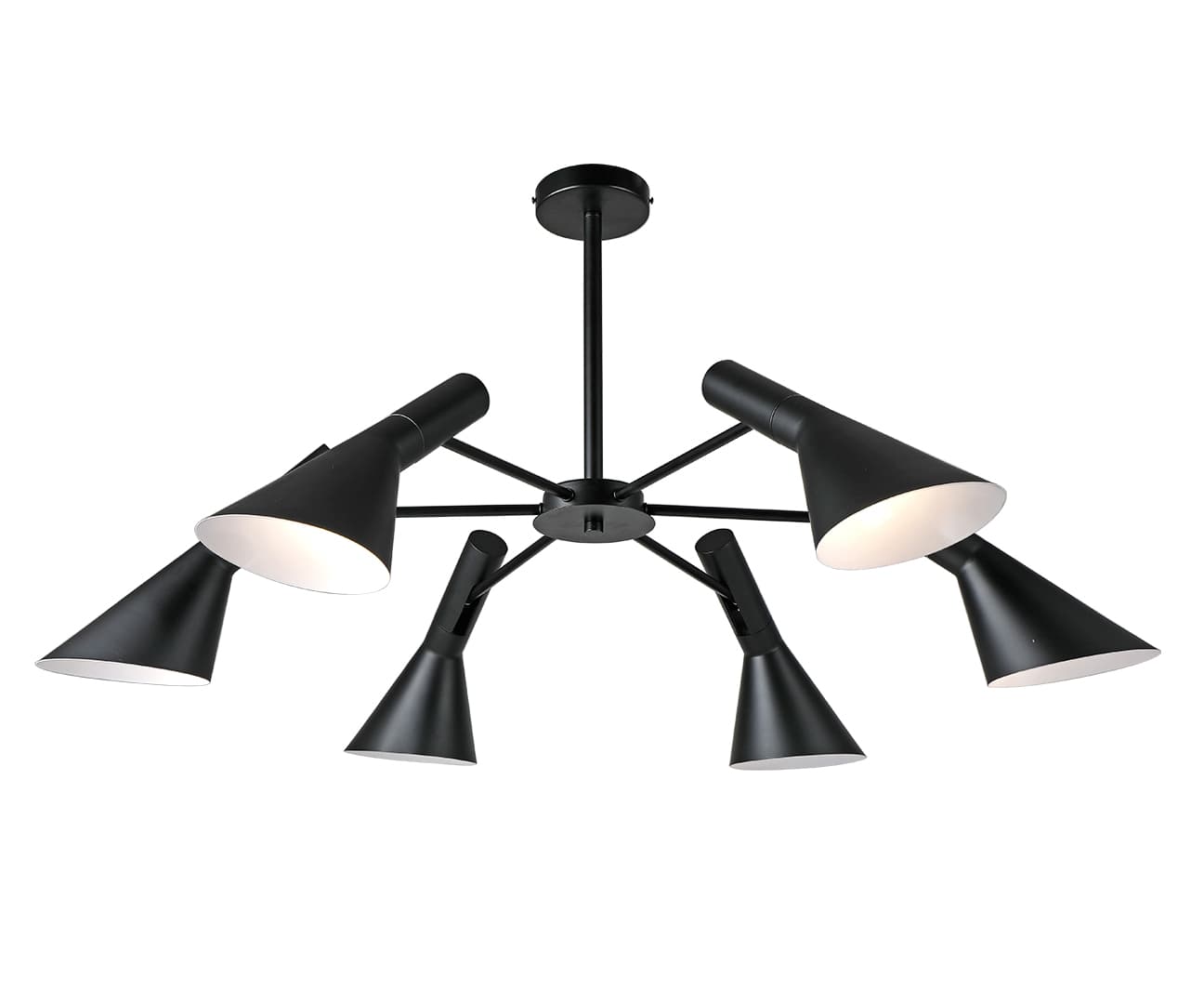 Kink Light 07033-6,19 Люстра Сеул черный d110 h58 E27 6*40W