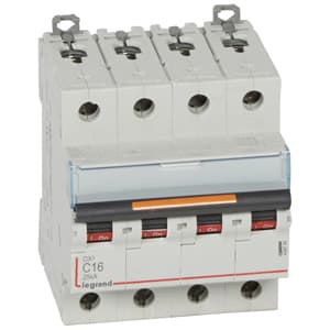 Legrand DX3 Автоматический выключатель 4P 16A (С) 25кА 409794 — миниатюра 2