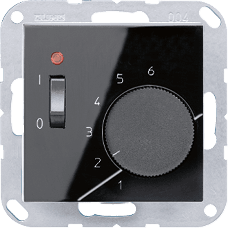 JUNG A 500 Черный Термостат комнатный, 10(4)А TRA231SW — миниатюра 2