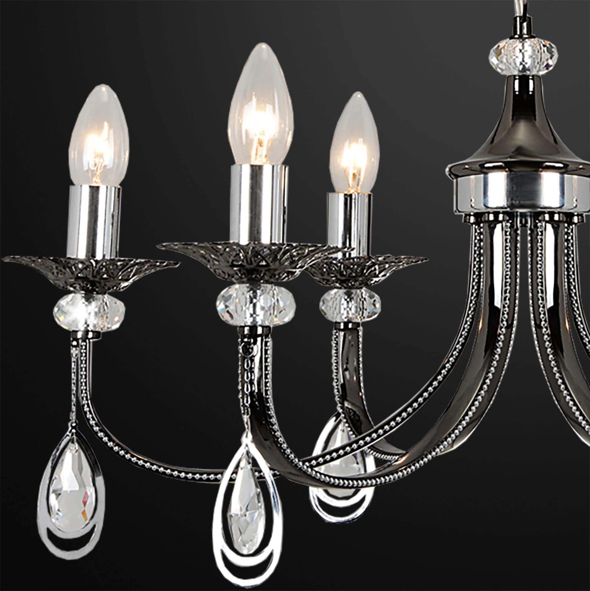 Citilux CL417161 Оксфорд Черн.Хром+Хром Светильник Люстра — миниатюра 3