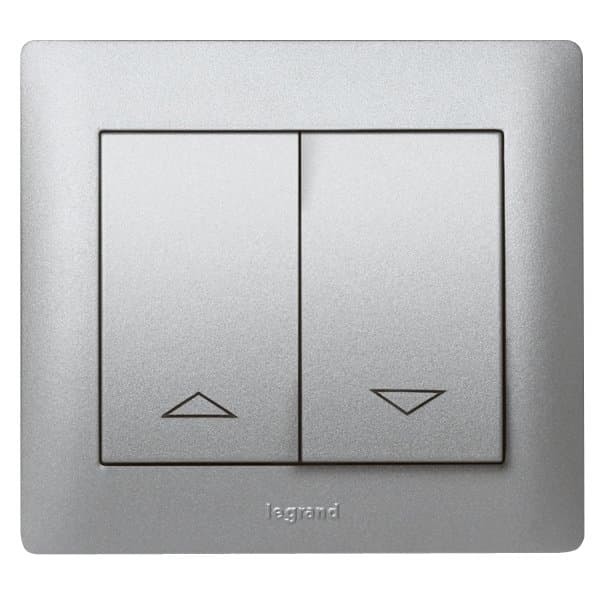 Legrand Galea Life Алюминий Клавиша 2-я для жалюзийного выключателя 771314 — миниатюра 1